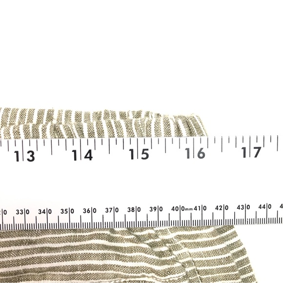 Anthropologie 100% Linen Loose Fit Striped Pants Women’s Size Medium - Picture 4 of 7